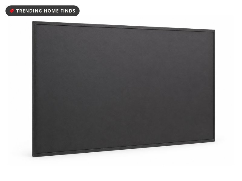 Slim rectangular monitor privacy filter panel with a matte charcoal face and a narrow darker border frame.